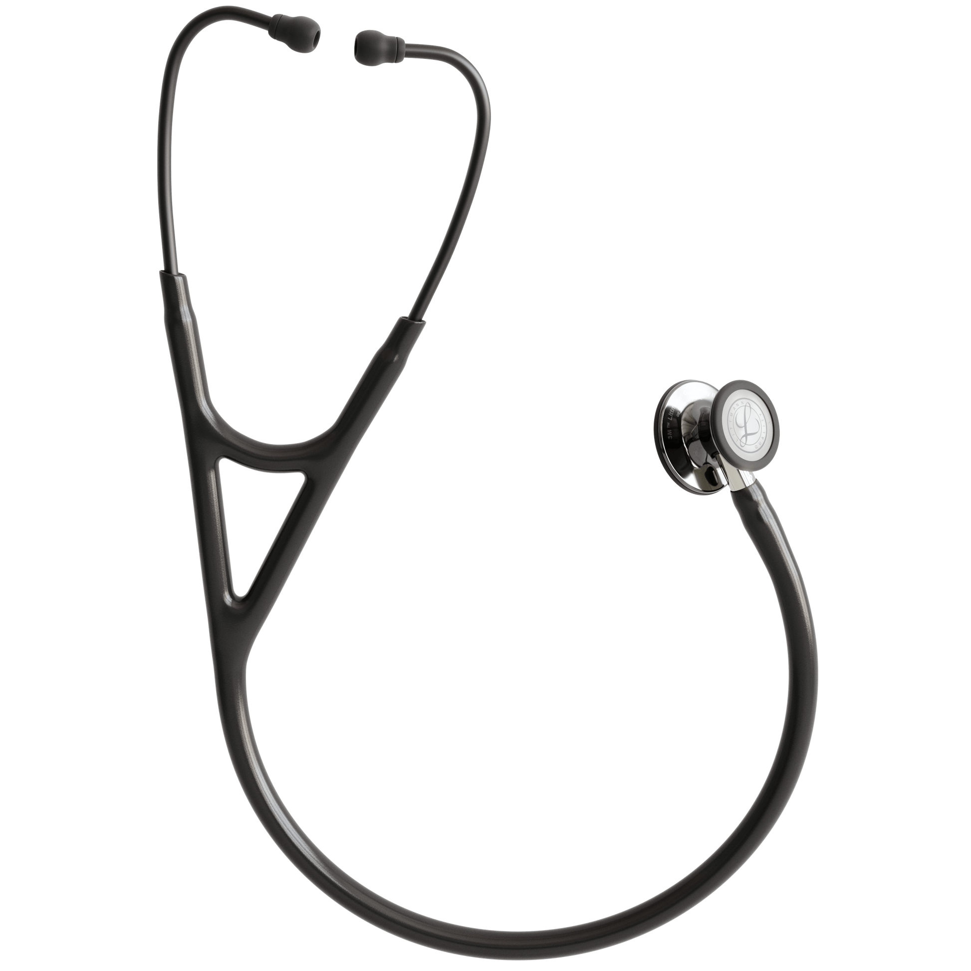Littmann Cardiology Stethoscopes Littmann Cardiology IV Stethoscope Black with Smoke Chest Champagne Stem