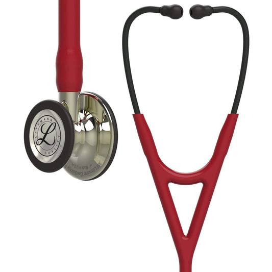Littmann Cardiology Stethoscopes Littmann Cardiology IV Stethoscope Burgundy / Champagne 6176
