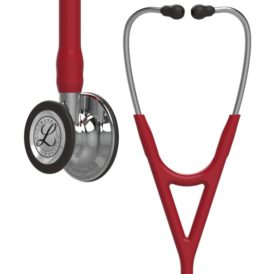 Littmann Cardiology Stethoscopes Littmann Cardiology IV Stethoscope Burgundy / Mirror 6170