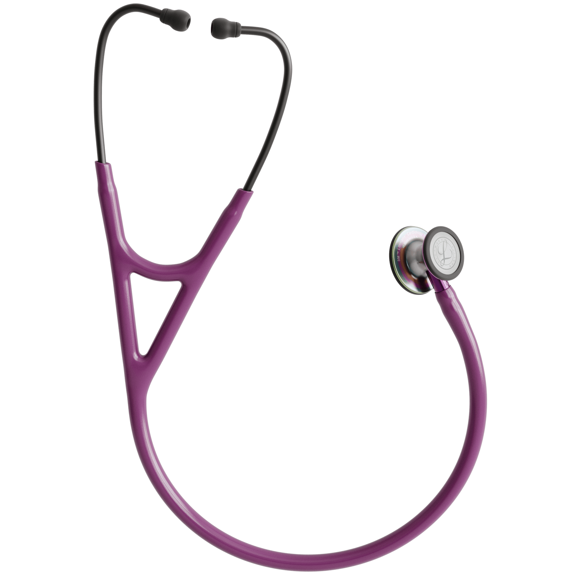 Littmann Cardiology Stethoscopes Littmann Cardiology IV Stethoscope Rainbow Chestpiece Plum with Purple Stem 6205