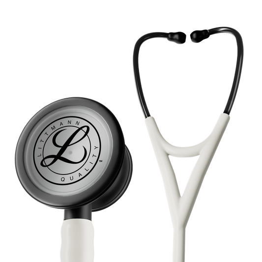 Littmann Cardiology IV Stethoscope SATIN in Alabaster on Black 6186C