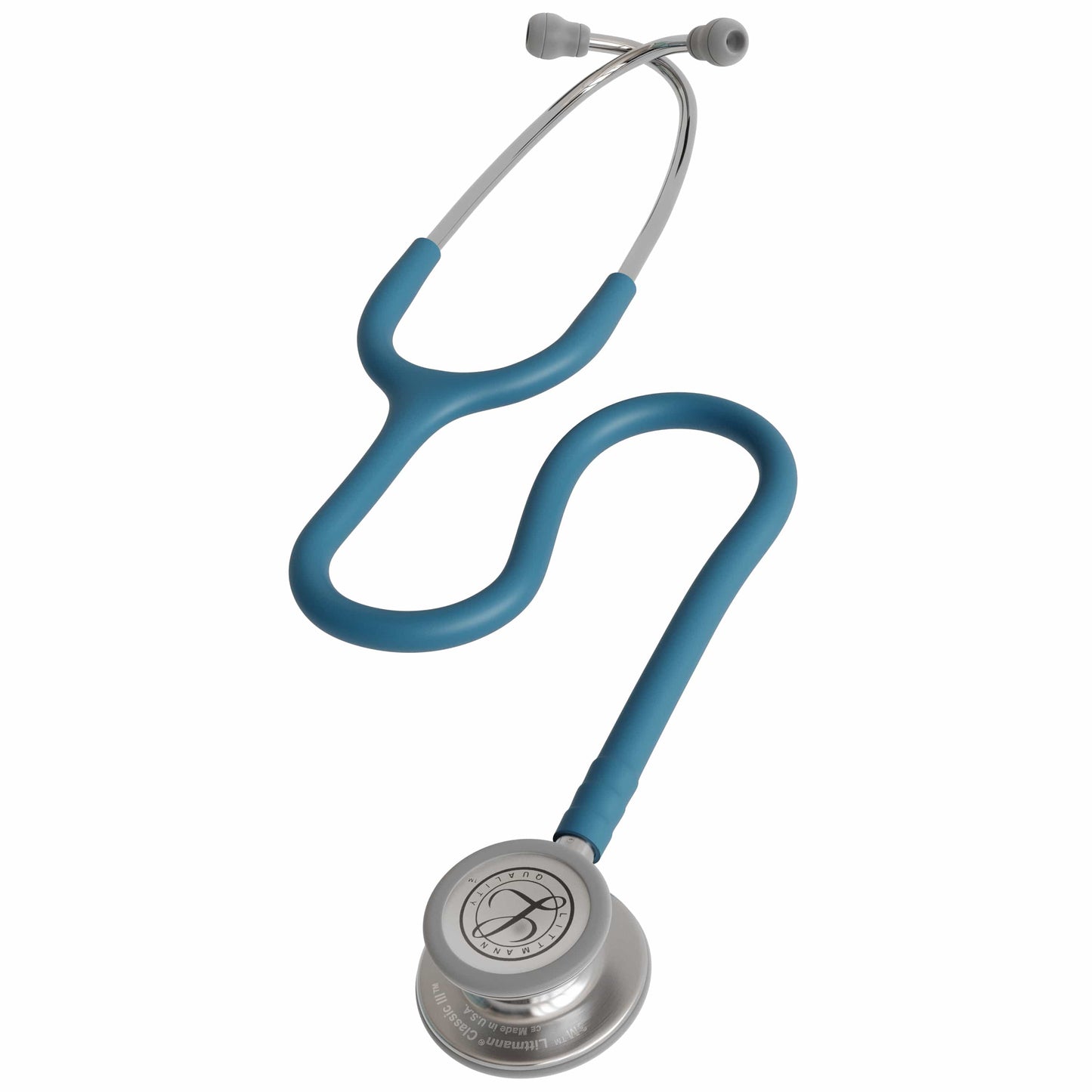 Littmann Classic III Stethoscope Stainless-finish Chestpiece SATIN in Caribbean Blue 5623C