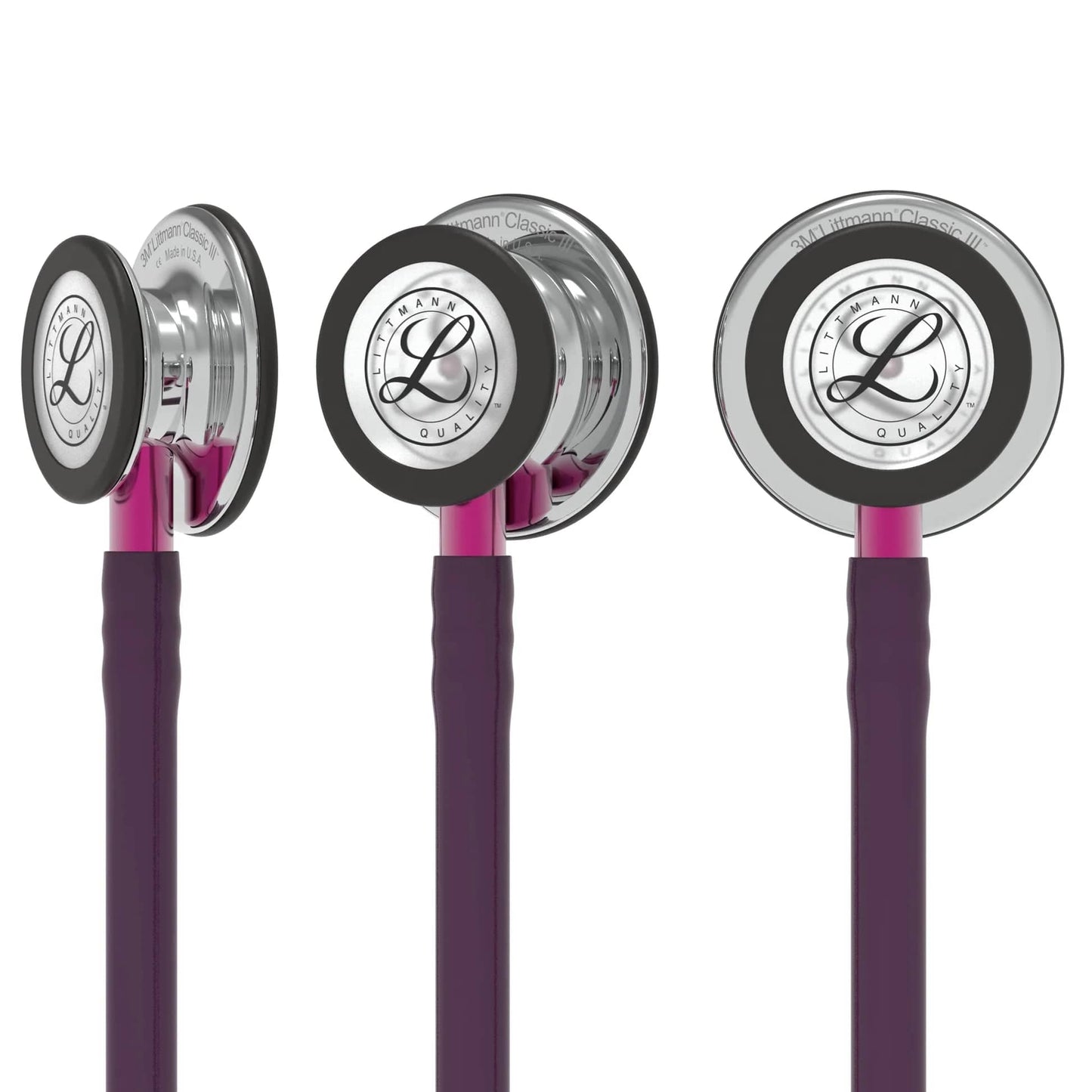 Littmann Classic Stethoscopes Littmann Classic III Stethoscope Mirror Plum Pink Stem 5960