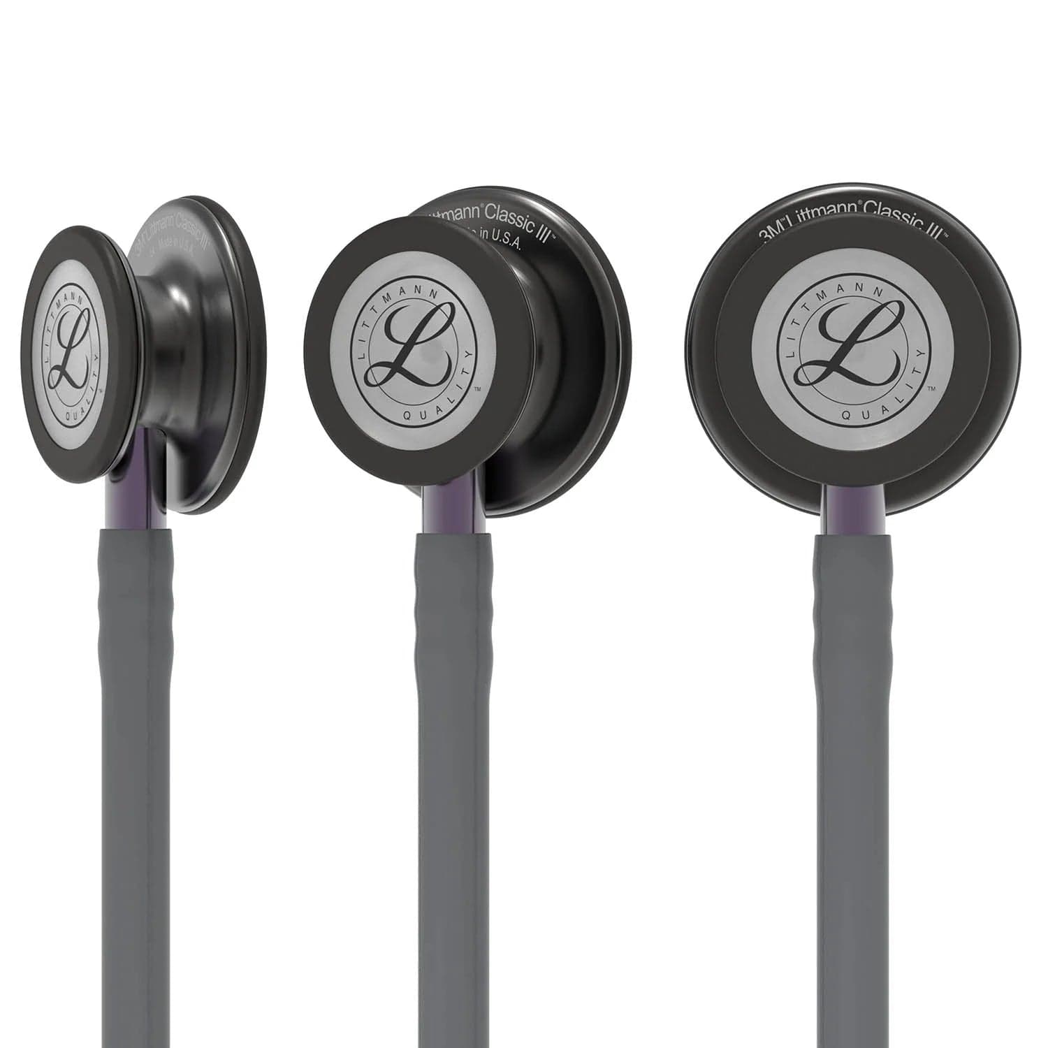 Littmann Classic Stethoscopes Littmann Classic III Stethoscope Smoke Grey with Violet Grey Stem 5873