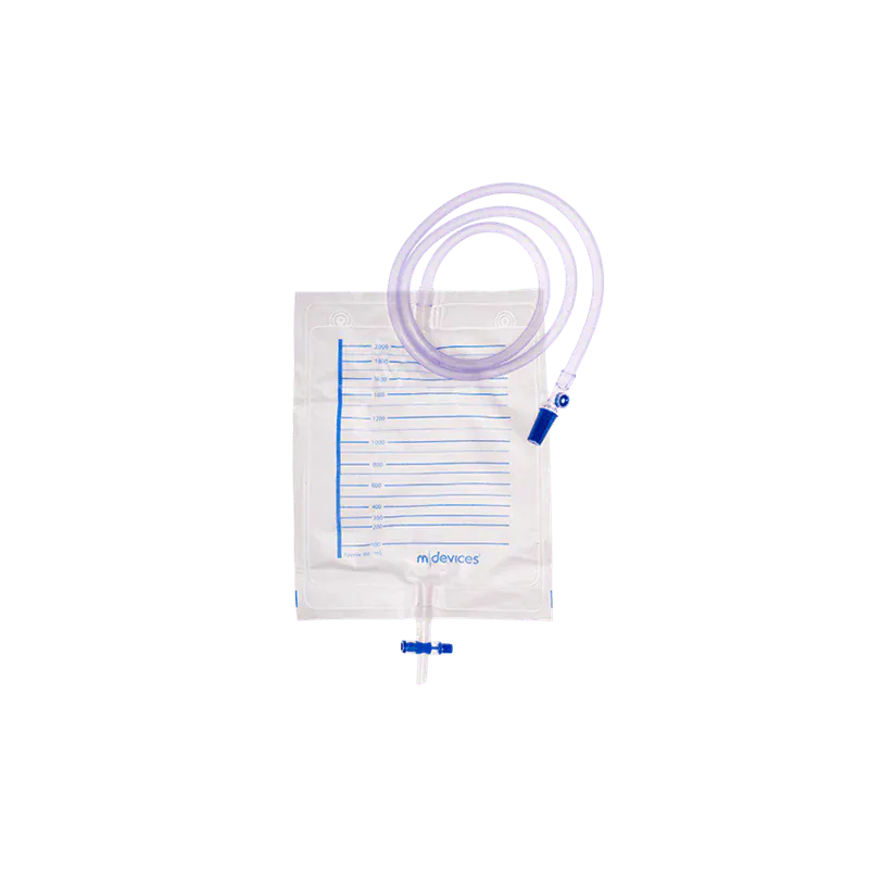 M-Devices Bag Bed 2000ml T-Tap Nrv Sample Port 120cm Tubing