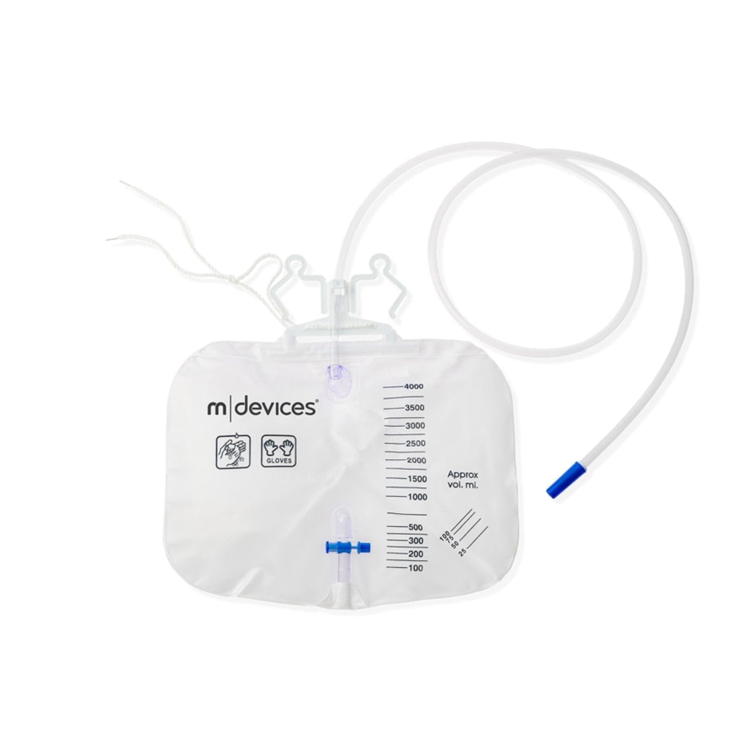 M-Devices Bag Bed 4000ml T-Tap Nrv Hanger Rope 150cm Tubing