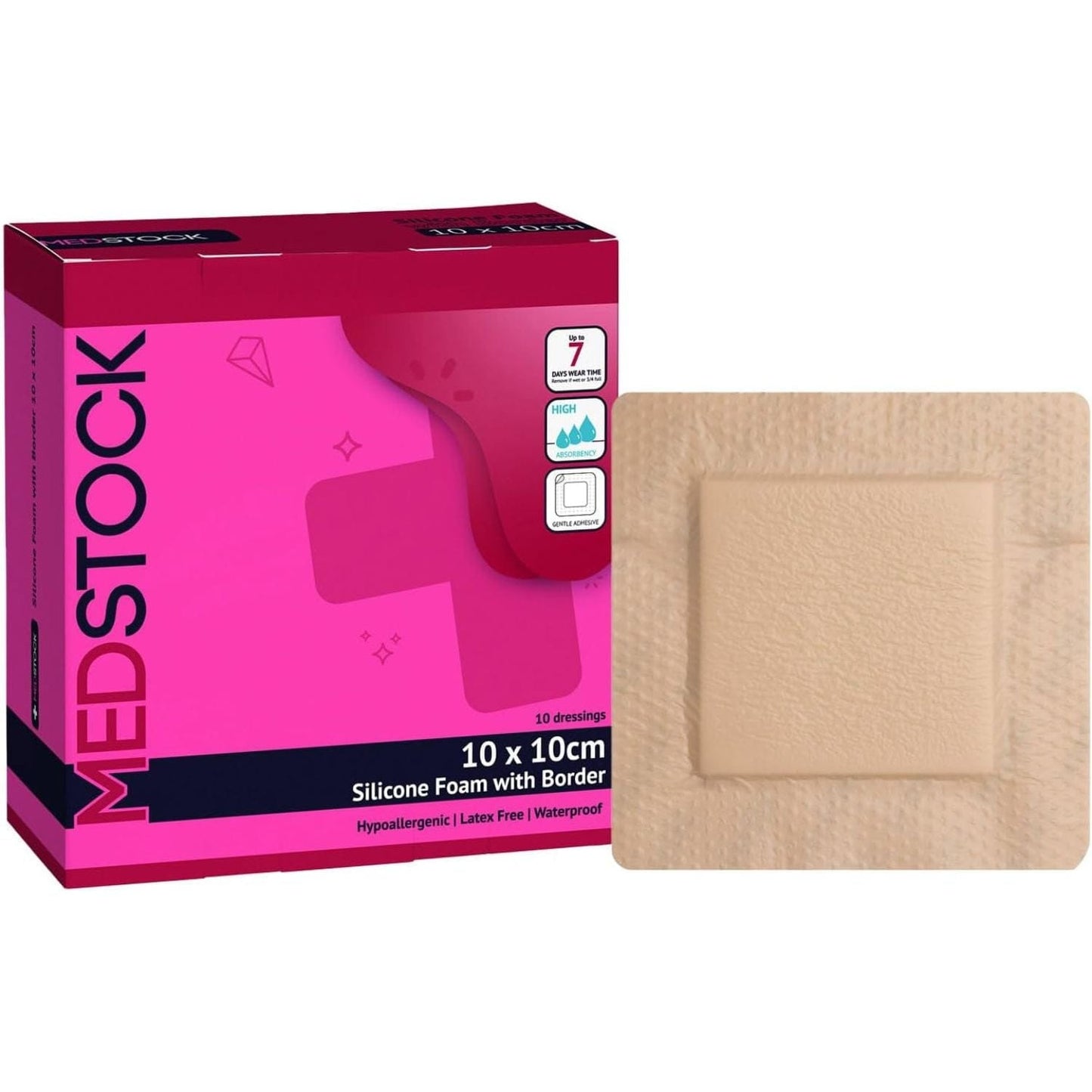 Medstock Silicone Foam Border