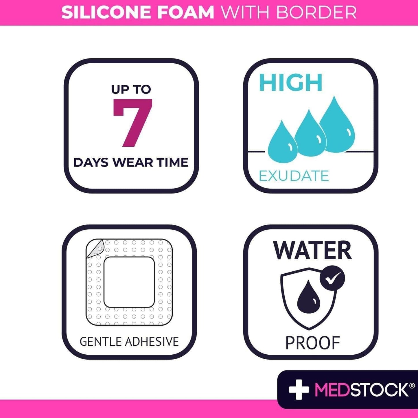 Medstock Silicone Foam Border Heel