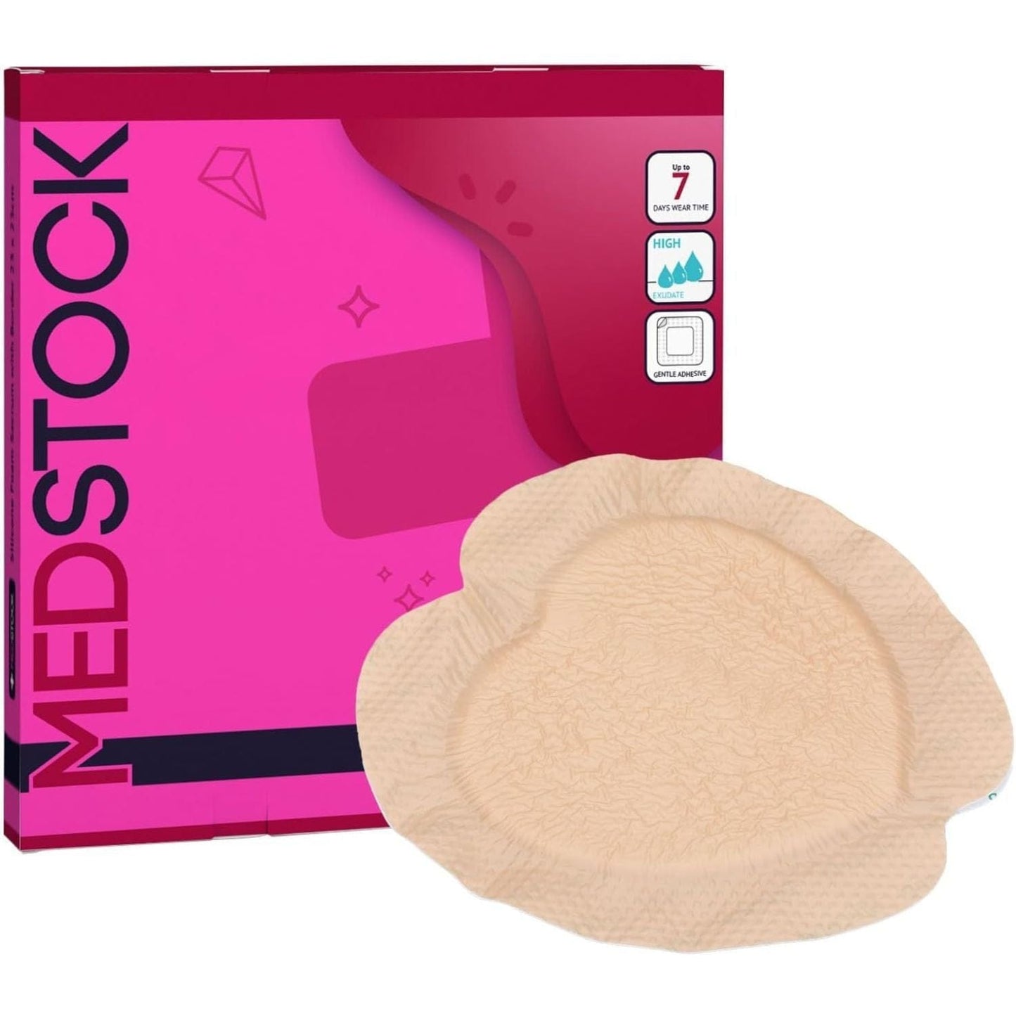 Medstock Silicone Foam Border Sacrum