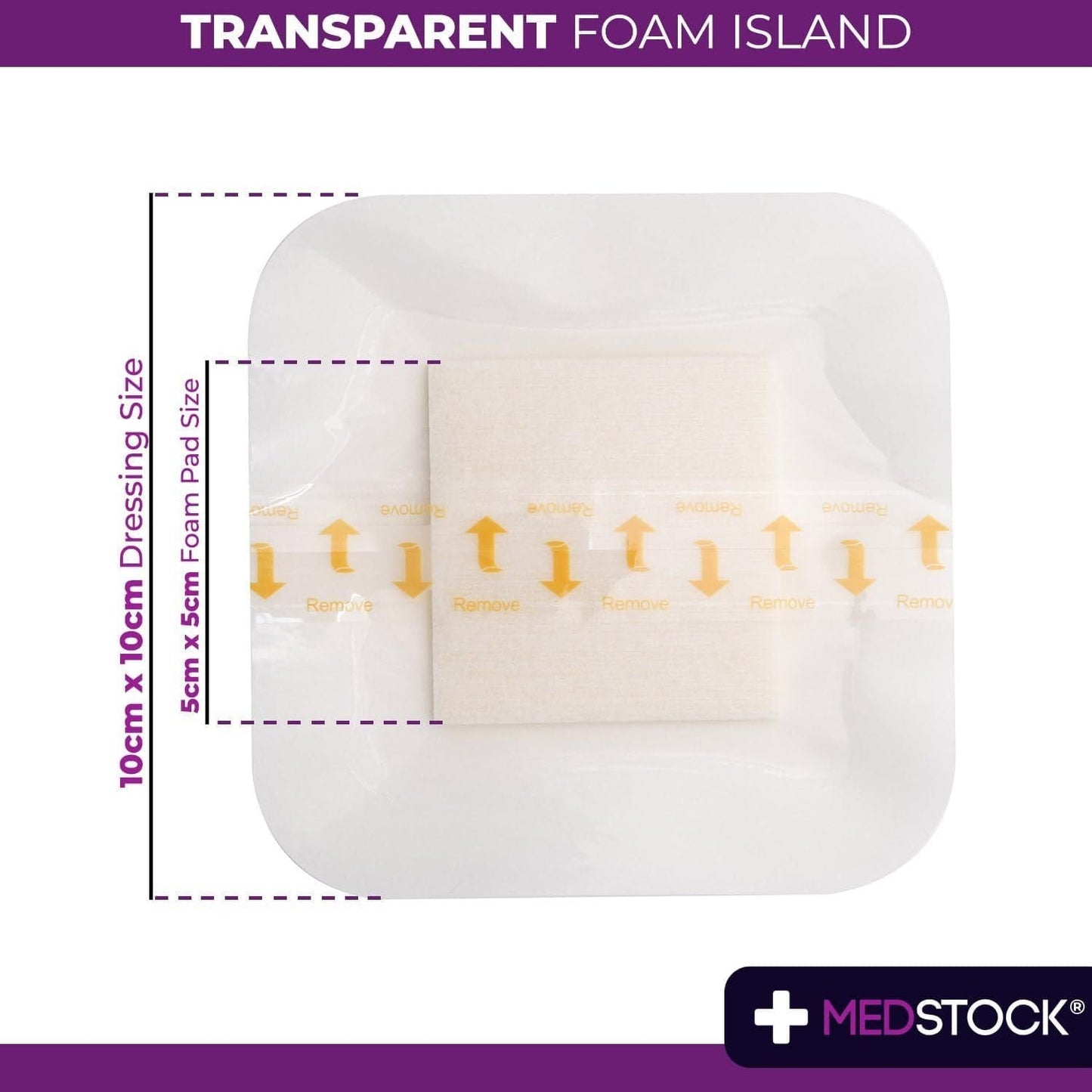 Medstock Transparent Foam Island