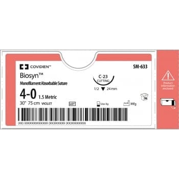 Medtronic Sutures SM-690 Biosyn* 5-0 Und 75cm C13 X36