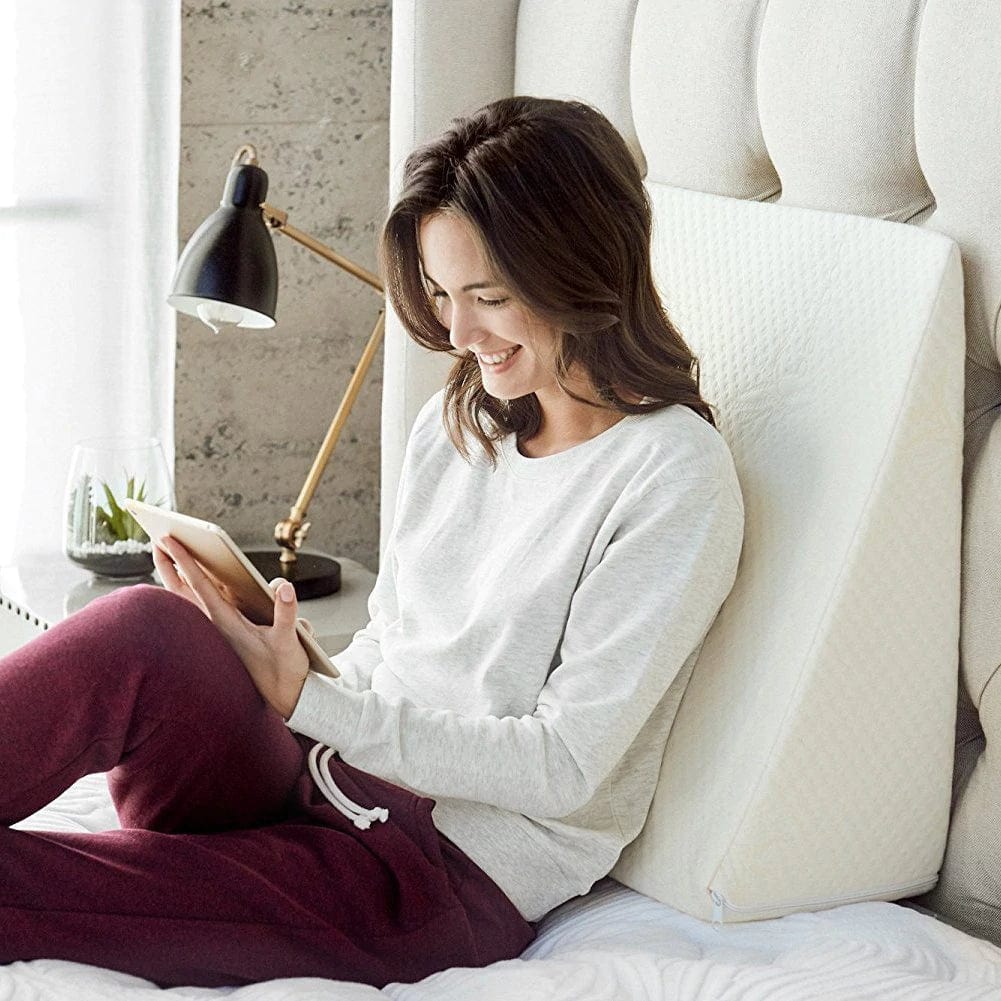 Memory Foam Bed Wedge Back Support Pillow