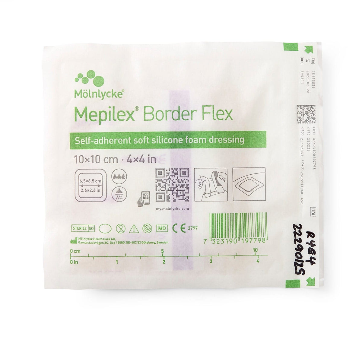 Mepilex Border Flex Dressing 10x10cm