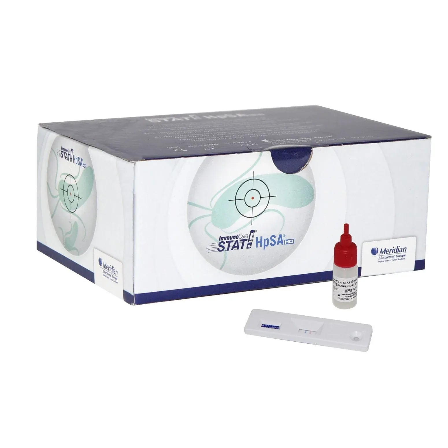 Meridian Bioscience Diagnostic Tests Meridian BioScience ImmunoCard STAT HpSA HD - Helicobacter Pylori Antigen Detect