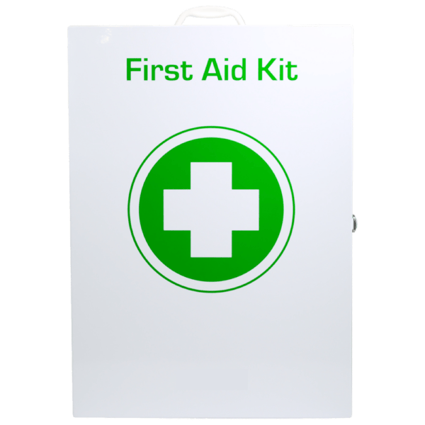 Metal First Aid Cabinet – Medium to Large Workplace Storage (41×57.5×13cm)
