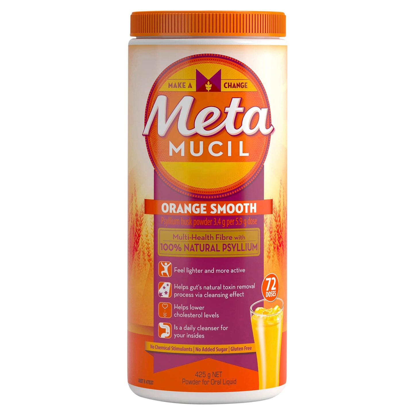 Metamucil Supplements Metamucil Fibre Supplement Smooth Orange 673g