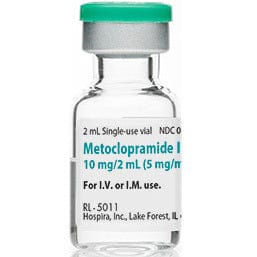 Baxter Medications Metoclopramide Hydrochloride 10mg 2ml Injection - Treats Heartburn