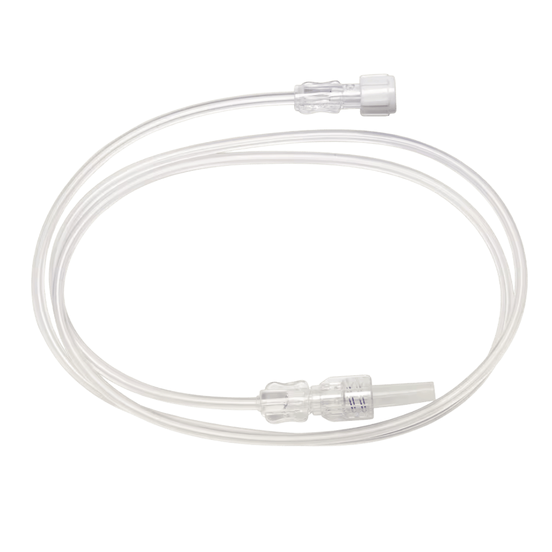 Microbore Extension Set with Female to Male Luer Lock and Rotating Collar
