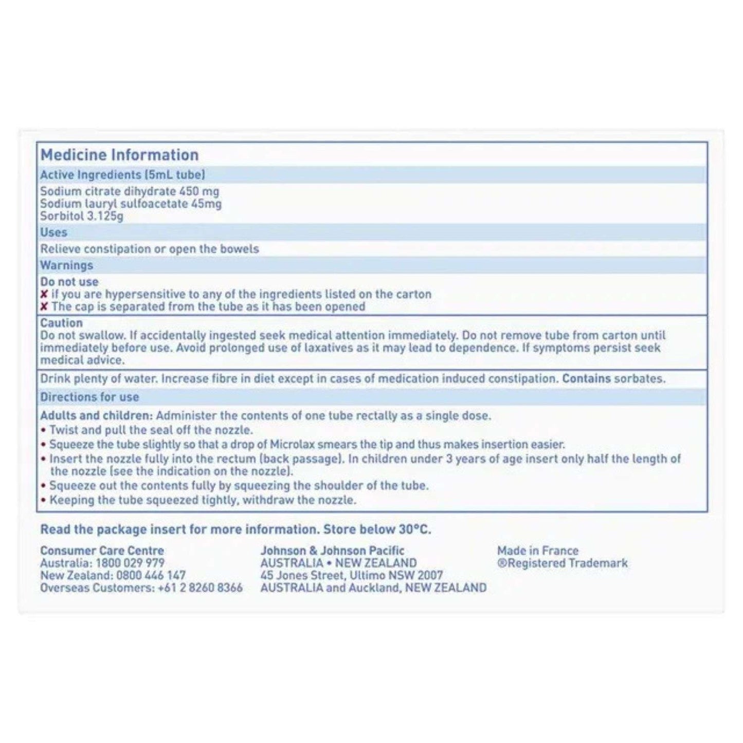 Microlax Enema 5ml
