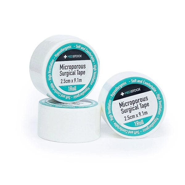 Microporous Surgical Tape White (Wrapped) 1.25cm x 9.1m