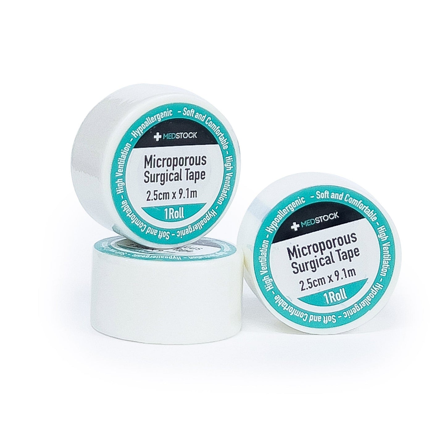 Microporous Surgical Tape White (Wrapped) 2.5cm x 9.1m