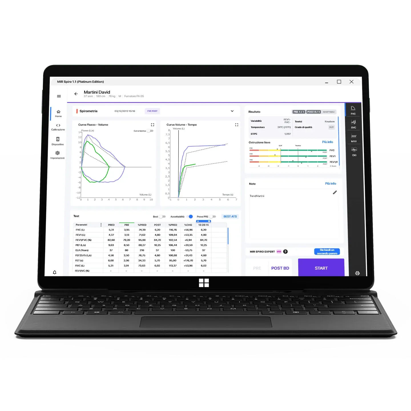 MIR Softwares MIR Spiro Software Platinum - 1 Year Subscription for Spirometry