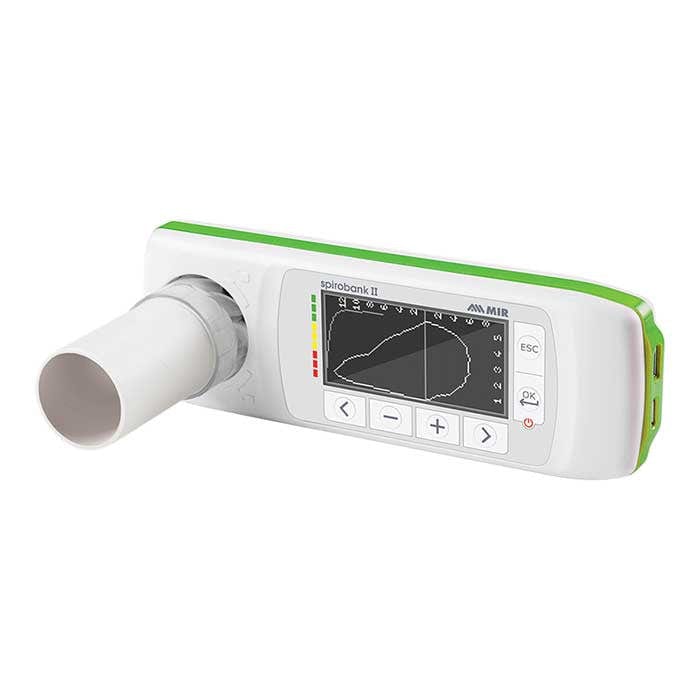 MIR Spirometry Devices MIR Spirobank II Basic Portable Spirometer With 1-Year Platinum Software Subscri