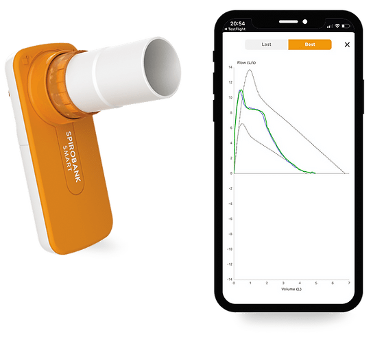 MIR Spirometers MIR Spirobank Smart with reusable turbine