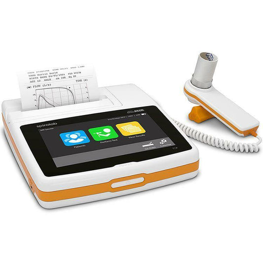 MIR Spirometers MIR Spirolab Portable Spirometer With 7-Inch Touchscreen, Bluetooth, And Built-I