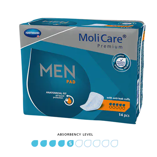 Molicare Premium Men Pads 5 Drops 345x180mm