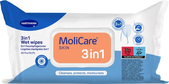 MoliCare Skin 3 in 1 Wet Wipes