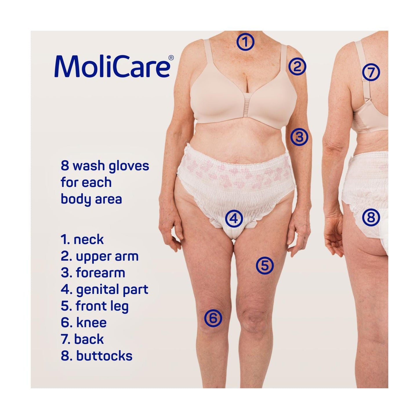 MoliCare® Skin Impregnated Wash Gloves