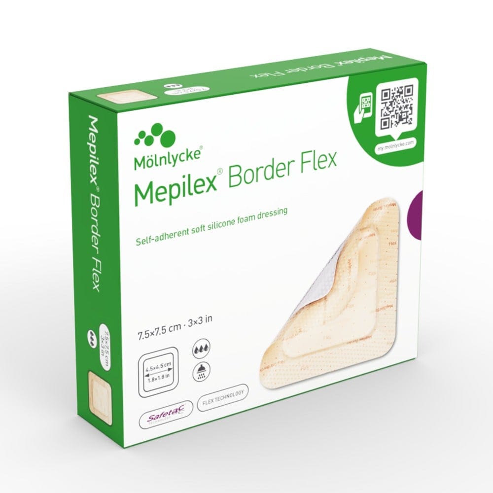 Molnlycke Mepilex Border Flex Dressing 7.5x7.5cm