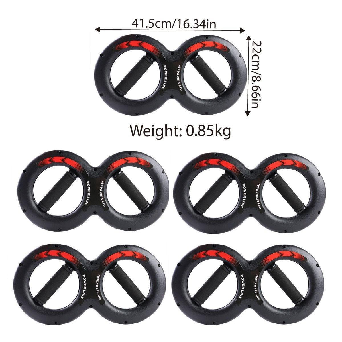 Multifunctional Arm Strength Grip Wrist Power Device Fitness Hand Grip Enhancer - 10kg