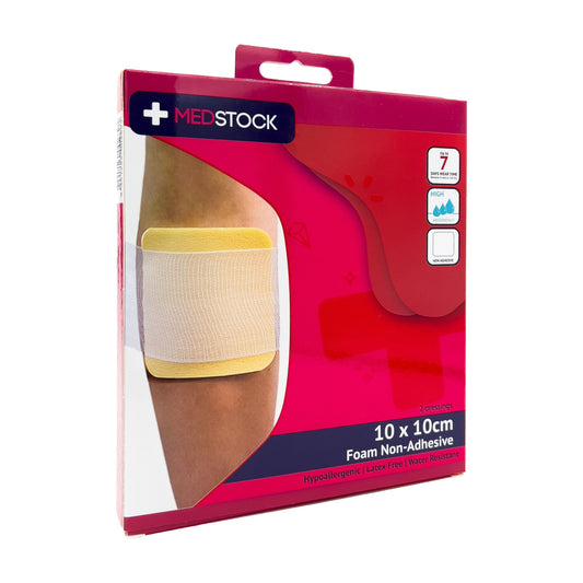 Multipack Foam Non-Adhesive Dressing 10cm x 10cm