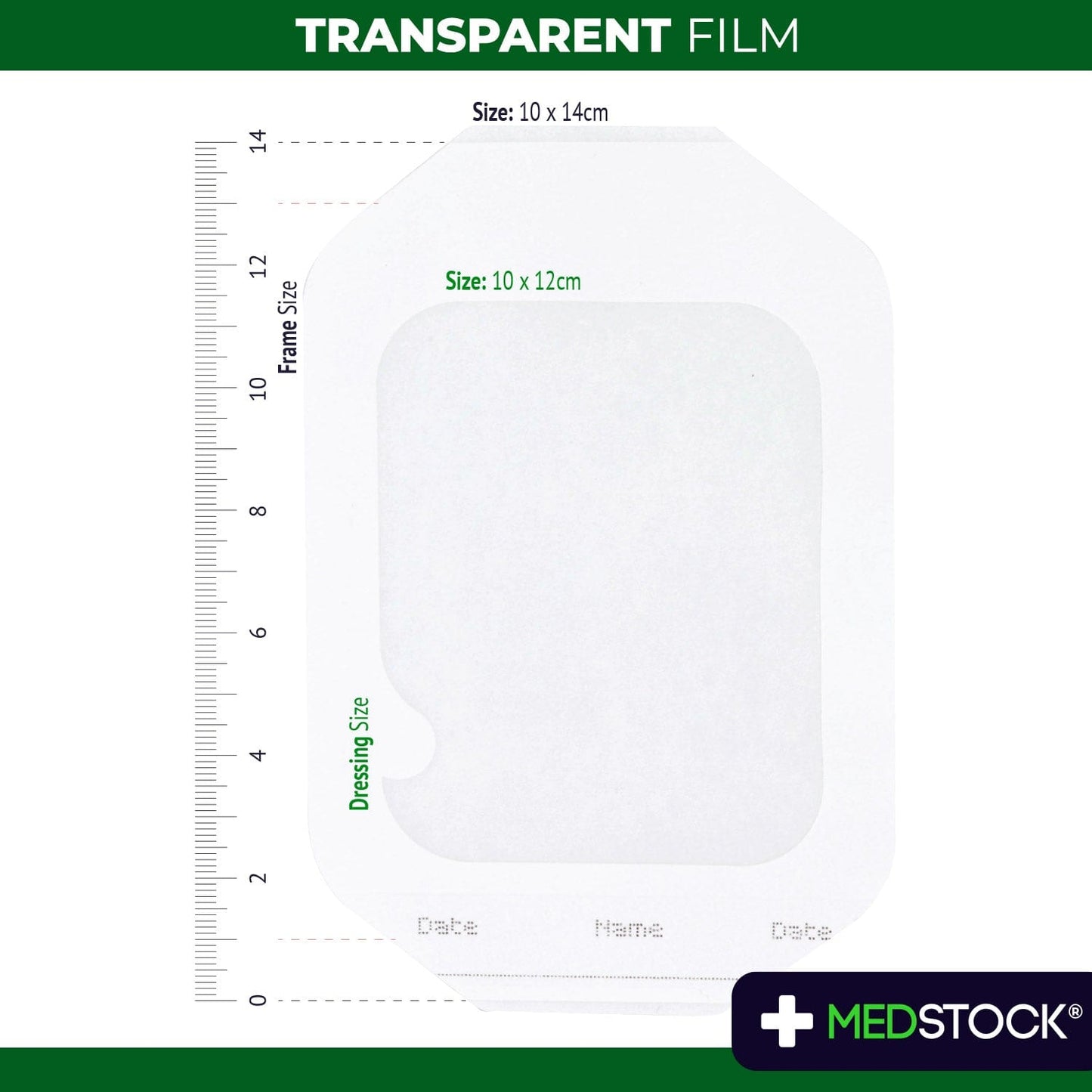 Transparent Film Dressing 10cm x 12cm