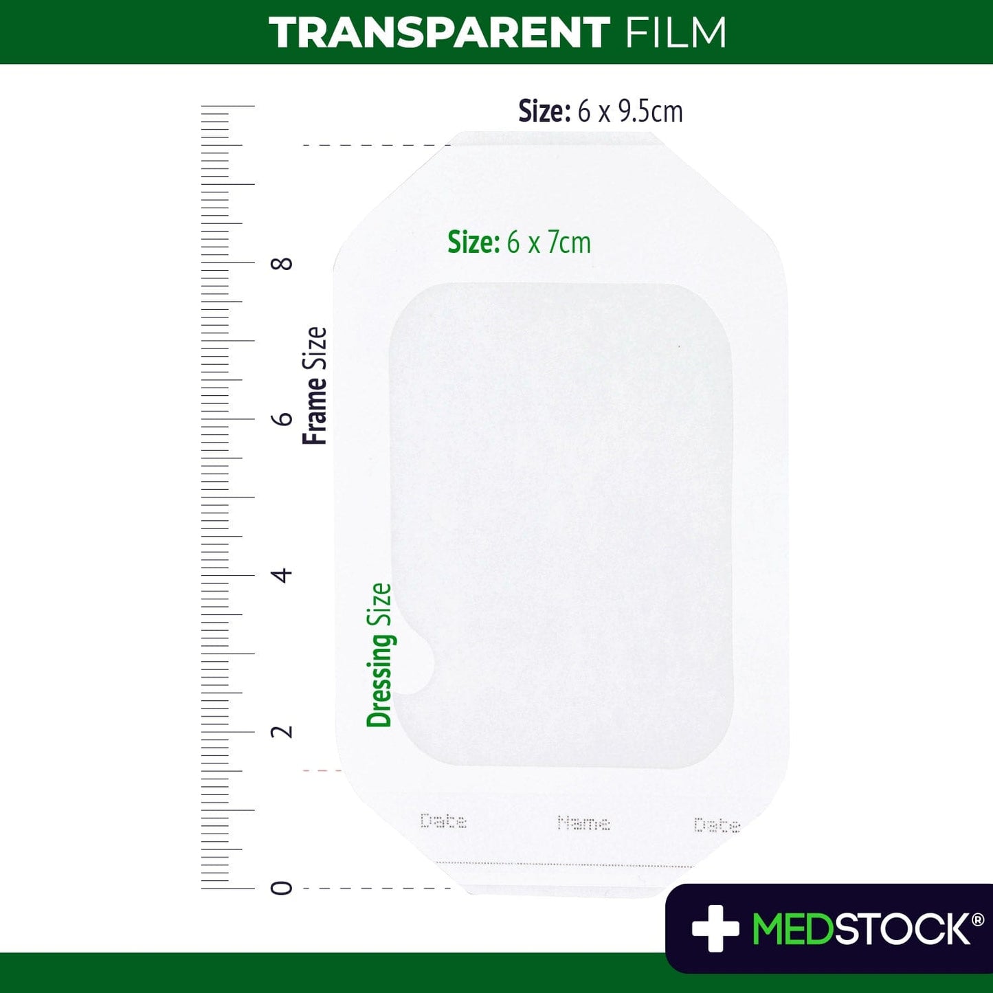 Multipack Transparent Film Dressing 6cm x 7cm