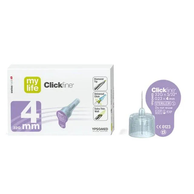 Ypsomed Pen Needles Mylife Clickfine Pen Needles 32G 4mm - Advanced Comfort