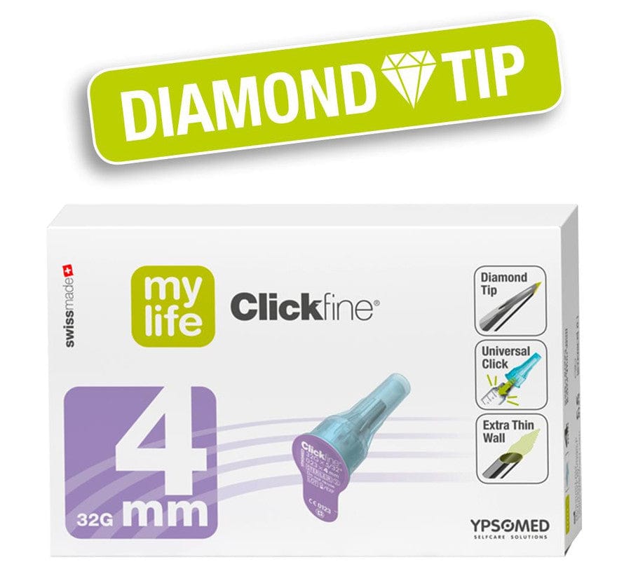 Ypsomed Pen Needles Mylife Clickfine Pen Needles 32G 4mm - Advanced Comfort