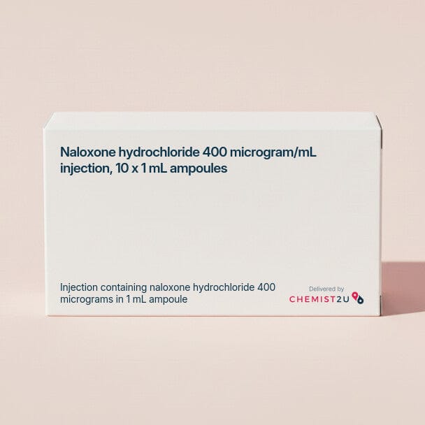 Narcan Inj 400mcg/1ml Amp 10 (Naloxone Hydrochloride 400mcg Inj) 1