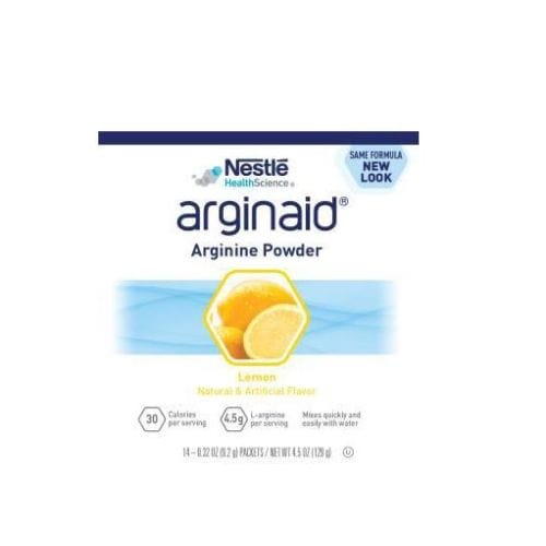 Nestle Healthcare Carton of 56 Nestle Arginaid Powder Sachets Lemon 9.2g