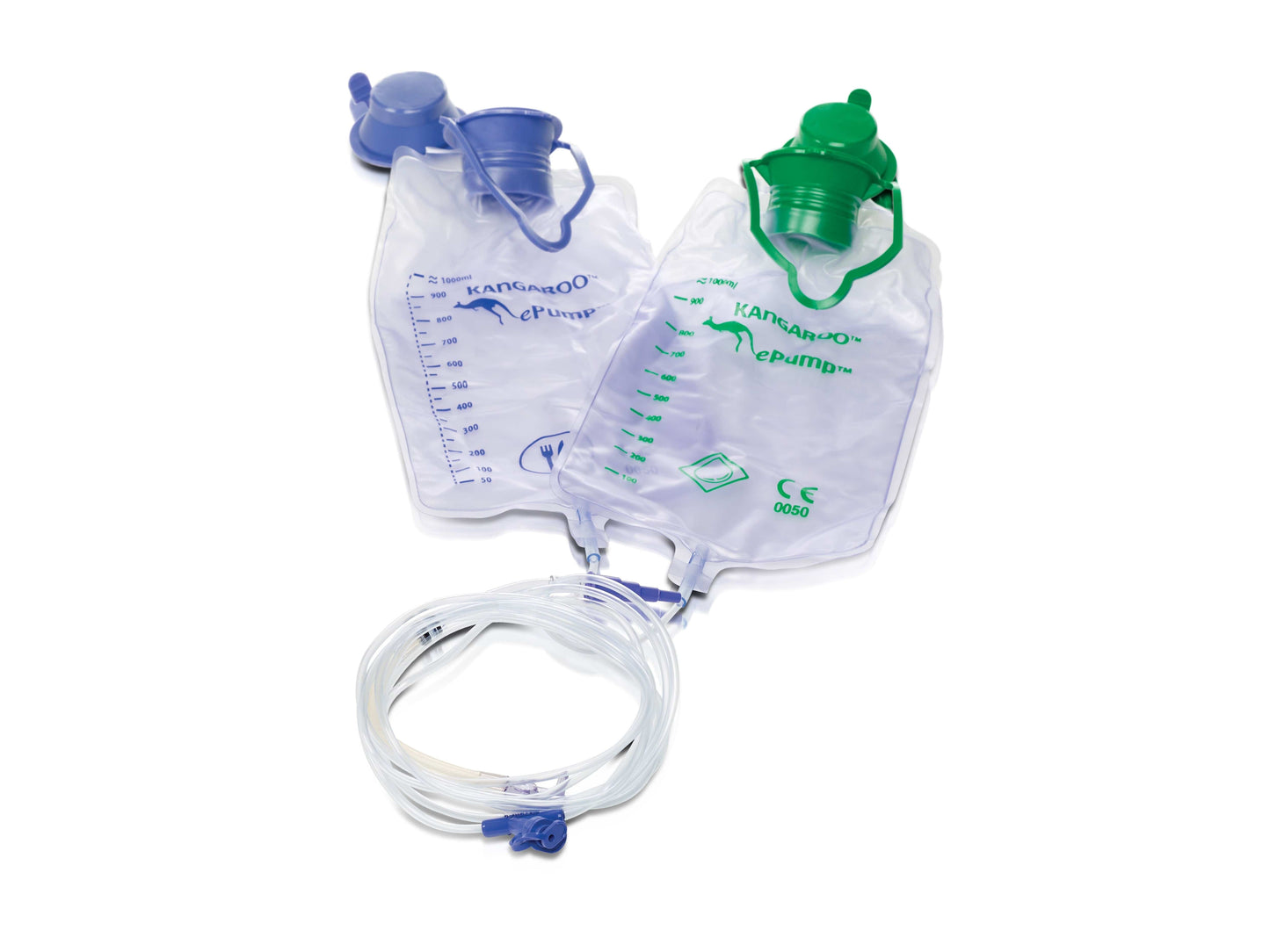 Nestle Kangaroo Joey 1000ml Feed & 1000ml Flush Bag Set (No Inline Med Port)
