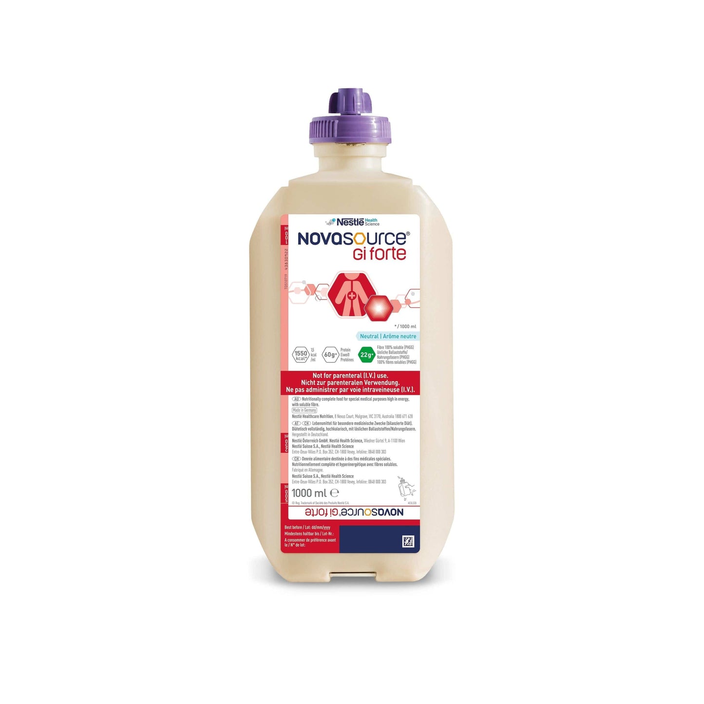 Nestle Novasource GI Forte SmartFlex - Neutral 1000mL RTH Bottle