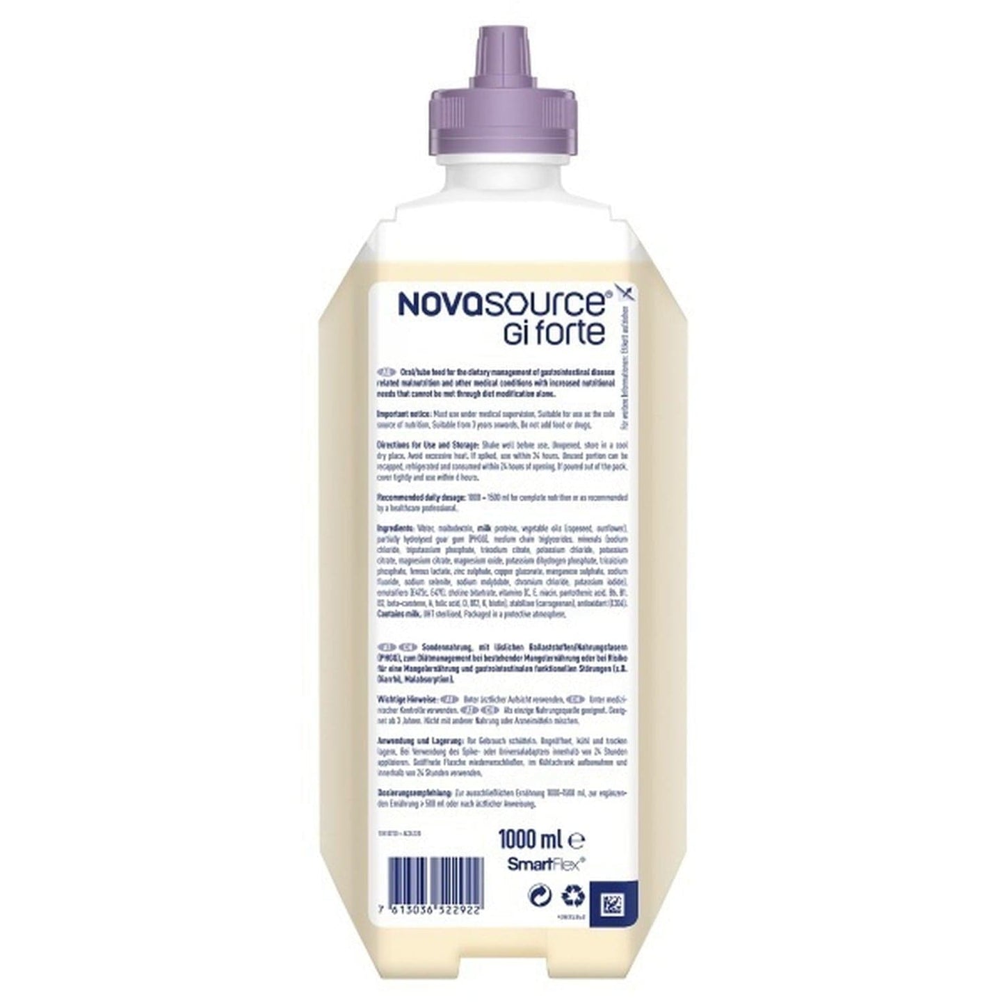 Nestle Novasource GI Forte SmartFlex - Neutral 1000mL RTH Bottle