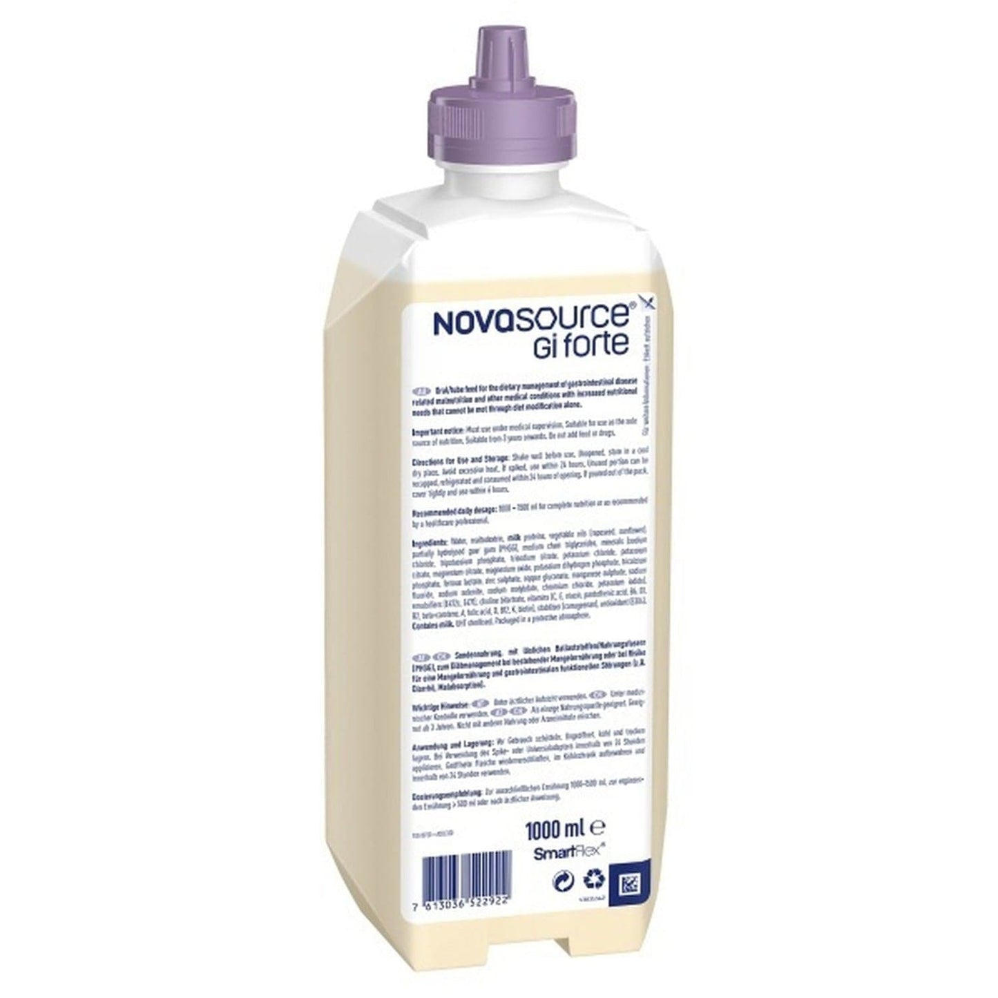 Nestle Novasource GI Forte SmartFlex - Neutral 1000mL RTH Bottle