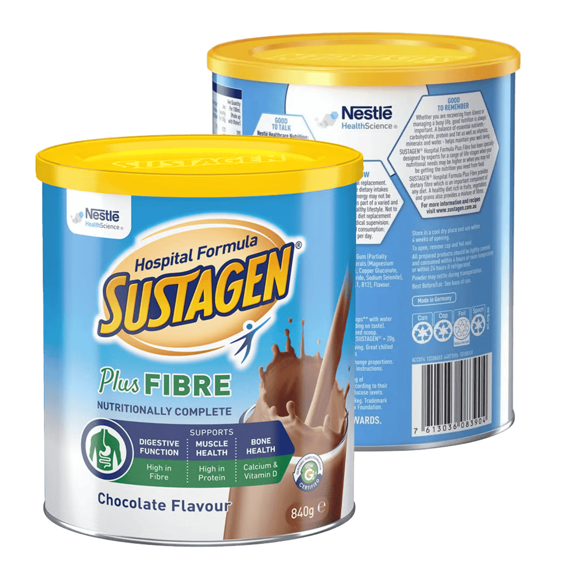 Nestle Sustagen Formula Active Plus Fibre Vanilla 840g