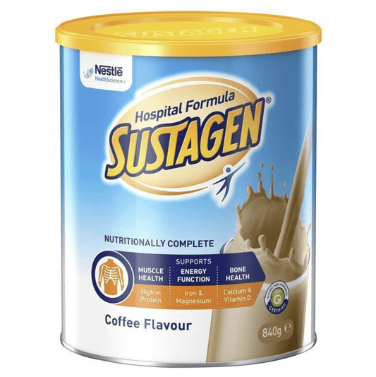 Nestle Healthcare Carton of 6 Nestle Sustagen Hospital Formula Active Coffee 840g