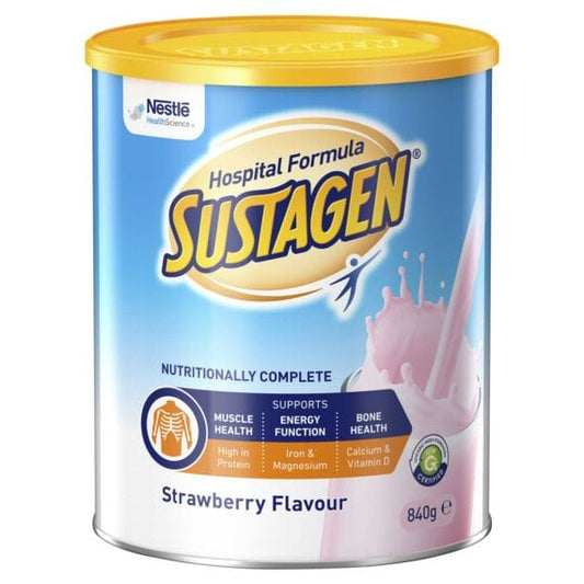 Nestle Healthcare Carton of 6 Nestle Sustagen Hospital Formula Active Strawberry 840g