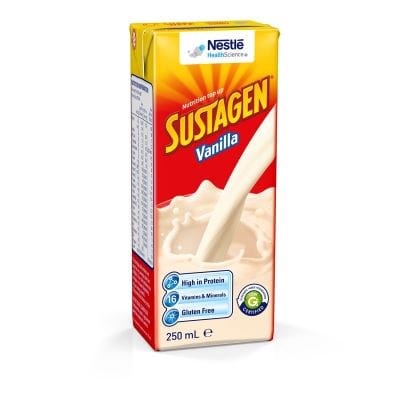 Nestle Healthcare Carton of 24 Nestle Sustagen Liquid Vanilla Ready To Drink 250ml