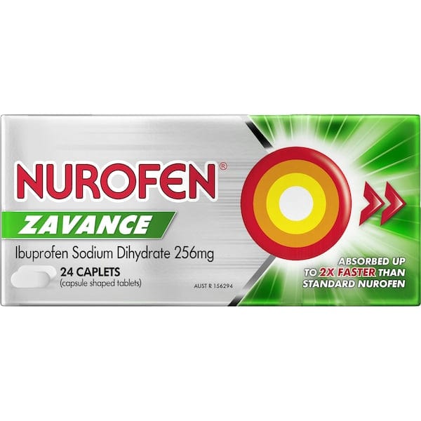 Nurofen Zavance Fast Pain Relief Tablets 256mg Ibuprofen